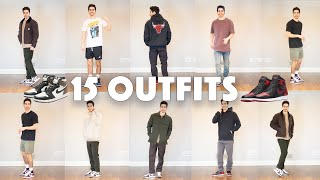 15 Easy Air Jordan 1 Outfits  Mochas Breds Royal Toes amp Bloodlines [upl. by Suoivatra]