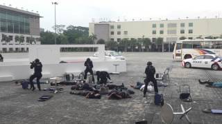 Officers demonstrate response to an armed terrorist attack 2016 [upl. by Harli]