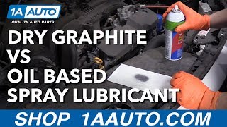 Dry Graphite vs OilBased Lubricant  Better for Hinges and Latches on Cars [upl. by Arie]