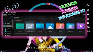 Poner NUEVOS ICONOS Windows 10 2021 [upl. by Ialocin]