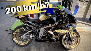 TOP SPEED APRILIA RS 125 200 kmh [upl. by Rodger]