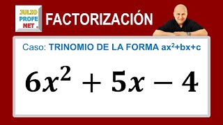 Caso 6 de factorización trinomio de la forma ax²bxc Ej 1 [upl. by Other]