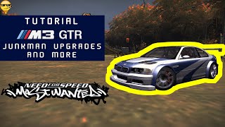 TUTORIAL BMW M3 GTR Junkman Upgrades and More Tuning  NFS Most Wanted 2005 [upl. by Orran28]