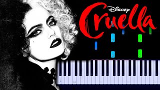 The Drive to London  Cruella OST Piano Tutorial [upl. by Uriia]