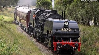 Steam Locomotive 6029 Garratt Climbing Thirlmere Bank [upl. by Gessner341]