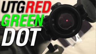 UTG Golden Image 38mm Red Green Dot Sight Review [upl. by Sucul]