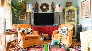 Colorful Maximalism In Boho Home ▸ South Carolina [upl. by Emera917]