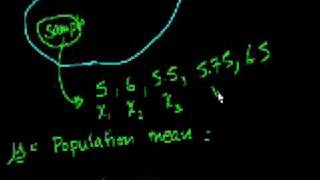 Statistics Sample vs Population Mean [upl. by Sammons713]