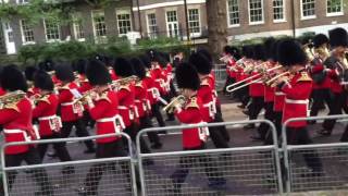 Guards Massed Bands March To Beating Retreat 2016 [upl. by Canotas473]