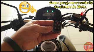 Como programar o controle do alarme de moto [upl. by Eissat75]