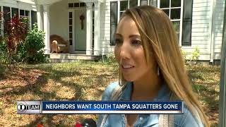 Squatters wont leave South Tampa neighborhood even after bank buys back home  WFTS Investigation [upl. by Freed261]