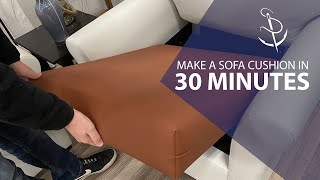 Make a Sofa Cushion in 30 Minutes [upl. by Dareece]