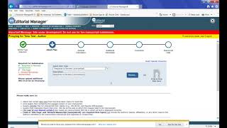 Authors Revised Manuscript Submission Editorial Manager [upl. by Golightly]