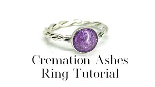 Cremation Ashes Ring Tutorial [upl. by Suzetta357]