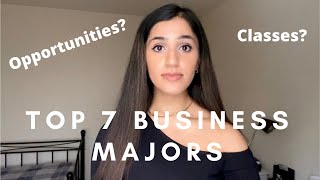 BUSINESS DEGREE EXPLAINED Top 7 Most Common Business Majors [upl. by Eniluj]