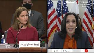 WATCH Sen Kamala Harris questions Supreme Court nominee Amy Coney Barrett [upl. by Javler]