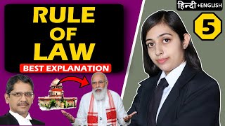 Rule of Law In India  Rule of Law Explained in Hindi Full Lecture  Adminstrative Law  UPSC [upl. by Haldan]