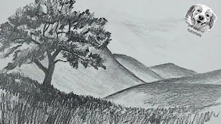 DRAWING COURSE 4 How to Draw Easy Landscape  YouTube Studio Sketch Tutorial [upl. by Cheslie]