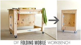 DIY Folding Mobile Workbench [upl. by Oileve360]