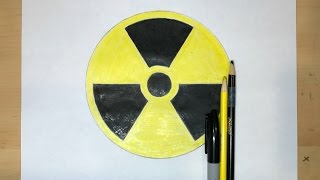 How to Draw the Nuclear Radiation Symbol  Symbol Drawing [upl. by Irahcaz]