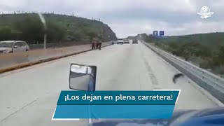 Otra más de la carretera MonterreyNuevo Laredo ahora asaltan a familia [upl. by Glassco]