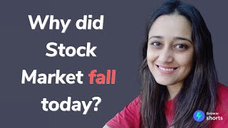 Why Stock Market Crashed today  Why did stock market fall today shorts [upl. by Aerbas]