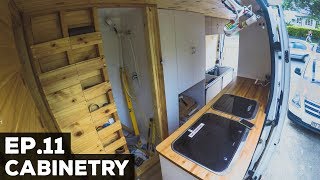 S1E11 Sprinter Van Conversion  Cabinetry [upl. by Kathleen]