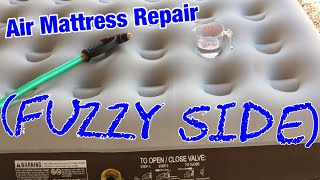 Air Mattress Repair “fuzzy side” [upl. by Alyacim577]