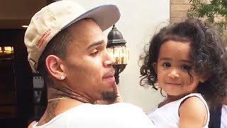 Chris Brown Reunites With Royalty After Custody Battle VIDEO [upl. by Xxam]