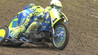 MOTORRAD GRASBAHNRENNEN BIELEFELD 2017  SEITENWAGEN [upl. by Alliuqet]