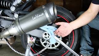 Rear Wheel Removal and Installation Ninja 1000  Z1000SX  Z1000 [upl. by Kippie]