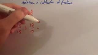 Fractions Addition Subtraction  Corbettmaths [upl. by Llenod]