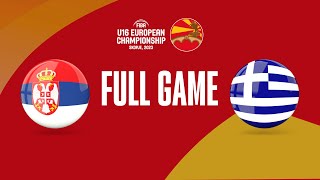 Serbia v Greece  Full Basketball Game  FIBA U16 European Championship 2023 [upl. by Palocz]