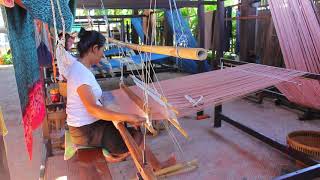 How to Woven Fabric  Conventional Weaving Process [upl. by Hannaj]