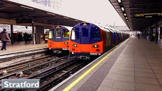 Stratford  Jubilee line  London Underground  1996 Tube Stock [upl. by Essej125]