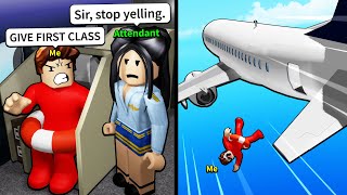 Trying to get BANNED from realistic Roblox airlines [upl. by Airbma35]