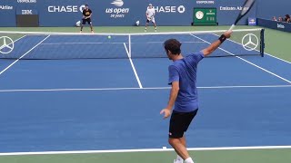 Federer Training 2018 Court Level View HD [upl. by Anitsud]