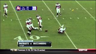 Chad Ochocinco Hit Against Tampa Bay [upl. by Anitnemelc]