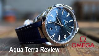 OMEGA Aqua Terra 41mm blue Review  The Perfect Summer Luxury Watch [upl. by Nohsid]