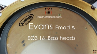 Evans 16quot Emad amp EQ3 Bass Head Review [upl. by Llednov]