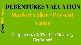 Debentures Valuation  Calculating Market Value PV of Debentures [upl. by Yim103]