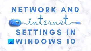 Network and Internet Settings in Windows 10 [upl. by Nyllek]