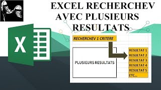 EXCEL  RECHERCHEV PLUSIEURS RESULTATS [upl. by Forester23]