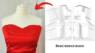 HOW TO MAKE TUBE TOP  STRAPLESS TOP  TUBE TOP PATTERN AND SEWING TUTORIAL [upl. by Aihtnys]