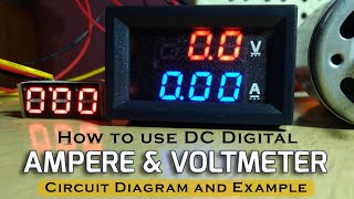 Digital Ampere and Voltmeter Wiring Diagram [upl. by Naig]