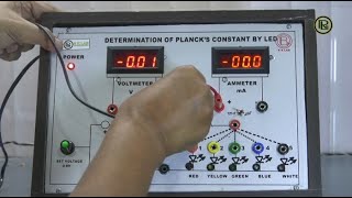 To determine the Planck’s Constant using different colours LEDs [upl. by Orat820]