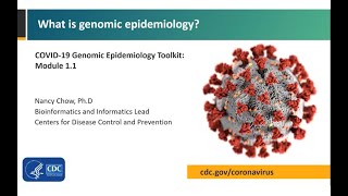 Module 11  What is genomic epidemiology [upl. by Adehsor]