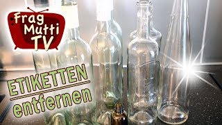 Etiketten amp Klebereste entfernen  Frag Mutti TV [upl. by Yrol]