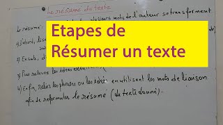 Le résumé du texte [upl. by Ugo]