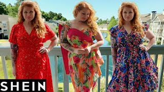 SHEIN Plus Size Dress Haul  May 2023  sheincurve shein [upl. by Yraunaj]